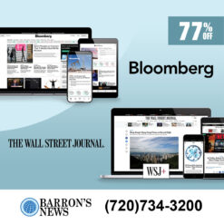 Bloomberg Subscription and Wall St Jnl Subscription for 5 Years