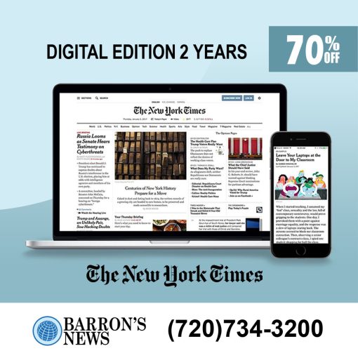 NYT Gift Subscription for 2 Years with a 70% Discount