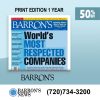 Barron's Print News Subscription for One Year at 50% Discount