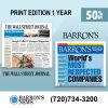 Barron's and WSJ Print News Subscription with a 50% Off