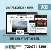 WSJ Digital Newspaper Subscription for 1-year at 70% Discount